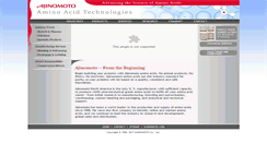 Desktop Screenshot of ajiaminoscience.com